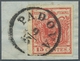 Delcampe - Österreich: 1850, Wappenzeichnung, Partie Schön Gestempelter Werte , Dabei Viele Briefstücke Auch Mi - Briefe U. Dokumente