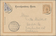 Österreich: 1897/1900, Lot Von Drei Belegen, Dabei Halbierte 1 Kr.-Marke Als Zusatz Auf Ganzsachenka - Cartas & Documentos