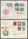 Delcampe - Schweiz: 1864-1969, Partie Von 45 Belegen Mit U.a. Diversen Besseren FDC Der 50er Jahre Wie Z.B. Blo - Usados