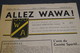 Allez Wawa 1957,club De Football Wallonia Namur,originale 28 Cm. Sur 22 Cm. - Autres & Non Classés