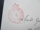 British Forces In Egypt 1935 Rückseitige Marke Auf Beleg Nach Schottland Roter Stempel Egypt Postage Prepaid - Lettres & Documents