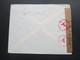 Niederlande 1941 Zensurpost Amsterdam - Lobenstein OKW Geöffnet Und Rotee Stempel Geprüft OKW Und 132 - Lettres & Documents