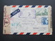 1941 Luftpost / Einschreiben Madrid - Basel OKW Mehrfachzensur Abs: Laboratorio Farmacia Militar. Censura Gubernativa - Storia Postale