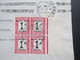 GB Kolonie SWA Postage Due Nr. 43 / Portomarke Im Viererblock Vom Rechten Bogenrand South West Africa / Suidwes Afrika - South West Africa (1923-1990)