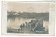 Pont De Bâteaux à Localiser 1922 - Neuf Brisach, Chalampé, Huningue, (à Gauche Appui D'un Pont Sur La Rive) Carte Photo - Autres & Non Classés