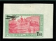 Monaco 1933 Harbor Ship Air Mail Airplane Overprint IMPERFORATED Michel 137 MNH - Nuovi