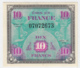 France 10 Francs 1944 XF+ CRISP Banknote Pick 116 - 1944 Flag/France