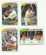 1980 TOPPS BASEBALL CARDS – DETROIT TIGERS – MLB – MAJOR LEAGUE BASEBALL – LOT OF TWELVE - Lotes