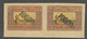 TRANSCAUCASSUS Transkaukasien 1923 Michel 12 II As Pair ERROR Abart Variety Set Off Abklatsch - Azerbaïdjan