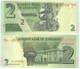 Zimbabwe - 5 Pcs X 2 Dollars 2018 ( 2019 ) Pick New UNC Lemberg-Zp - Zimbabwe