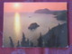 Greece 1982 Postcard "Corfu Sunset" To England - Byzantine Book Illustration - Greece