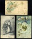 1900-13. 4db Képeslap, Postatörténeti érdekességekkel, Kék Bélyegzés, Postaügyn Stb. - Used Stamps