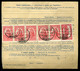 SZERENCS 1928. Csomagszállító, Keskeny Madonna 13P Bérmentesítéssel Az USA-ba Küldve - Covers & Documents