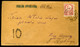 ZÓLYOM 1872. Dekoratív Levél 10kr Portó Bélyegzéssel - Used Stamps