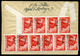 BUDAPEST 1946.03. Dekoratív Ajánlott Infla Levél Csehszlovákiába /period7 To Czechoslovakia 20g Registered Cover 15x3000 - Covers & Documents