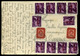 KISBÁRAPÁTI 1946. Infla Levlap Visegrádra Küldve /period18 Domestic Postcard 12 Stamps Kisbarapati To Visegrad - Brieven En Documenten