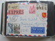 Delcampe - Frankreich Belegealbum 68 Stk. 1948 - 80er Einige Einschreiben Und Auch Luftpost Viel Bedarf! Viel 1950 / 60er Jahre! - Collections (en Albums)