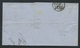 Lettre France 1853-60 Emission Empire Napoléon III Non Dentelé Avec Pair 5c Vert No12. CS1 + 1528 Lettres Romain - 1849-1876: Période Classique