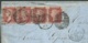 LAC DE Londres , 5/06/1865, Affran. / Bande De 4 Du Yvert N°26 POUR  Gisors ( Oise ) Arrivée Au Dos 7/06/1865  LL17407 - Covers & Documents