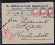 Wappen 10 Pfg. 3x Auf Firmen-R-Brief (L. Mühlbauer, München) Mit K1 MUENCHEN 5 - Other & Unclassified