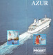 Croisières Paquet : Livret De Présentation Du Paquebot Azur (24 Pages, Format 10 X 21 Cm) - Voyages