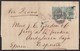 1869. LONDON TO JEREZ DE LA FRONTERA. PAIR 1 SHILLING GREEN. POSTMARK NUMERAL 100 FROM LONDON. VERY FINE. - Cartas & Documentos