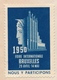 FRANCE - Env EMA "Les Echos - Leurs Fameuses Petites Annonces" PARIS 1950 + Vignette Foire Internationale De Bruxelles - Briefe U. Dokumente