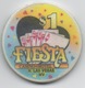 Jeton Chip De Casino : Fiesta North Las Vegas NV $1 : Royal Flush Capital Of The World (Coeur) - Casino