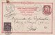 FRANCE : SYRIE . ENTIER POSTAL GREC . AVEC COMPLT 10 Cts SAGE . ( DENT COURTE ) . OBL BEYROUTH . 1901 . - 1877-1920: Période Semi Moderne