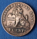 LEOPOLD II  1 CENT 1899  ZIE 4 SCANS - 1 Cent