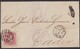 1868. LISBOA A CÁDIZ. 25 REIS ROJO MAT. NUMERAL 1. FECHADOR Y MARCA REMITENTE. LLEGADA MARCA CADIZ/FRANCO. - Other & Unclassified