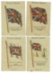 Ref 1334 - 7 Different Kensitas Cigarette Silks Cards - British Empire Flags - Autres & Non Classés