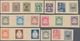 Japan: 1914/23, Mostly Definitives Pasted On Cout-outs From 1924 Official Stamp Album Inc. Tazawa Gr - Sonstige & Ohne Zuordnung