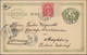 Japan - Ganzsachen: 1888/98, Stationery Used To Germany Or Austria: Koban 1 S. Blue Uprated 1 S. Gre - Cartes Postales