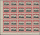 Nordborneo: 1918, Red Cross Overprints 1c., 2c., 3c., 4c., 5c., 6c., 8c., Seven Values In Blocks Of - Bornéo Du Nord (...-1963)