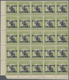 Nordborneo: 1918, Red Cross Overprints 1c., 2c., 3c., 4c., 5c., 6c., 8c., Seven Values In Blocks Of - Nordborneo (...-1963)