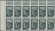 Reunion: 1933, Definitives Pictorials, 15c. "Waterfall" IMPERFORATE, Marginal Block Of Eight/of Twel - Neufs