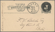 Vereinigte Staaten Von Amerika - Ganzsachen: 1878/81, Stationery Card 1 C. Black With Boston Duplex - Autres & Non Classés