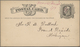 Vereinigte Staaten Von Amerika - Ganzsachen: 1878/84, Stationery Card 1 C. Black With Various Manusc - Autres & Non Classés