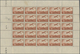 Frankreich: 1936, Airmails, 3.50fr. Yellow-brown, Two (folded) Sheets With 25 Stamps Each (coins Dat - Collections