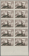 Frankreich: 1950, 12fr. "Charles Peguy", Lot Of 80 Imperforate Stamps Within Multiples: 70 Stamps In - Collections