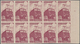 Frankreich - Postpaketmarken: 1945, 5fr. Purple "Domicile" Without Watermark, Imperforate And With B - Autres & Non Classés