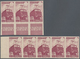 Frankreich - Postpaketmarken: 1945, 5fr. Purple "Domicile" Without Watermark, Imperforate And With B - Sonstige & Ohne Zuordnung