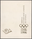 Griechenland: 1996, 100 Years Of Modern Olympic Games, Three Souvenir Sheets MNH In A Souvenir Folde - Oblitérés
