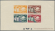Monaco: 1949, 75 Years UPU Lot Of MNH Epreuve D'artiste Imperforated And Perfortated: 5f., 15f. And - Unused Stamps