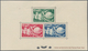 Monaco: 1949, 75 Years UPU Lot Of MNH Epreuve D'artiste Imperforated And Perfortated: 5f., 15f. And - Unused Stamps