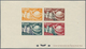 Delcampe - Monaco: 1949, 75 Years UPU Lot Of MNH Epreuve D'artiste Imperforated And Perfortated: 5f., 15f. And - Neufs