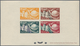 Delcampe - Monaco: 1949, 75 Years UPU Lot Of MNH Epreuve D'artiste Imperforated And Perfortated: 5f., 15f. And - Unused Stamps