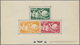 Delcampe - Monaco: 1949, 75 Years UPU Lot Of MNH Epreuve D'artiste Imperforated And Perfortated: 5f., 15f. And - Unused Stamps