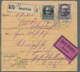 Bayern - Marken Und Briefe: 1913-1920, Partie Mit 230 Paketkarten, Dabei Express, Überdruck-Ausgaben - Autres & Non Classés